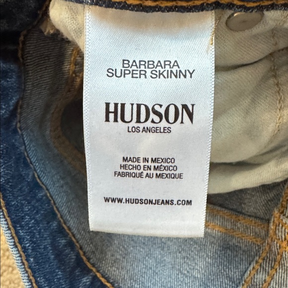 Hudson Dark Blue Denim Jeans - Picture 3 of 5